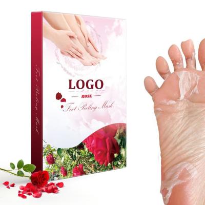 China Non Woven Hard Skin Remover Socks Glycerin Fruit Acid Malic Acid Rose Scent for sale