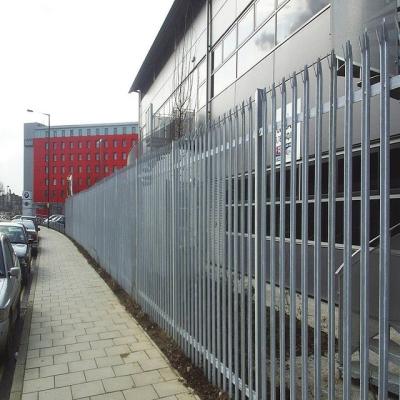China New design cheap price D type w type  palisade fence for garden and industry for sale