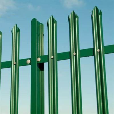 China European Style Galvanized And Powder Coated PVC coated W pale and D pale type Palisade Fence for sale
