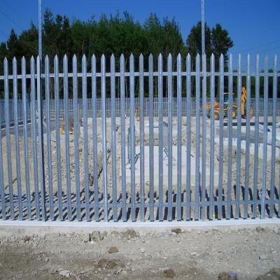 China European style hot dipped palisade fencing railway metal palisade fencing for sale