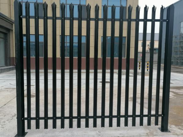 Quality Customized heavy duty palisade fence panels curved top palisade fencing for sale