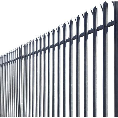 China Low Prices galvanized steel fence price post brackets palisade fence for sale