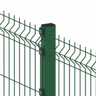 中国 Curvy 3D Triangle Galvanized Welded Wire Mesh Fence PVC Coated 販売のため