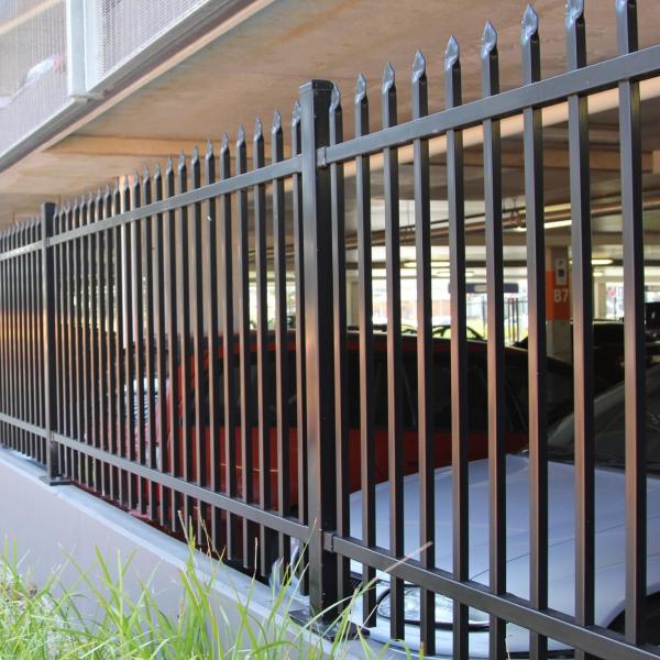 Quality Wholesale 6ftx8ft garden black metal fences anti rust galvanized steel fence for sale