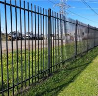 Quality Wholesale 6ftx8ft garden black metal fences anti rust galvanized steel fence for sale