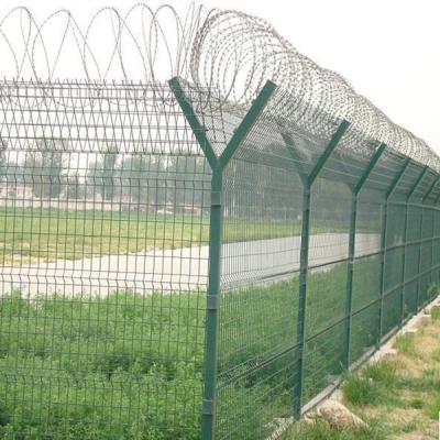 China 4.00mm 4.50mm 5.00mm Razor Barbed Y Post Fencing PVC Coated Anti Climb for sale