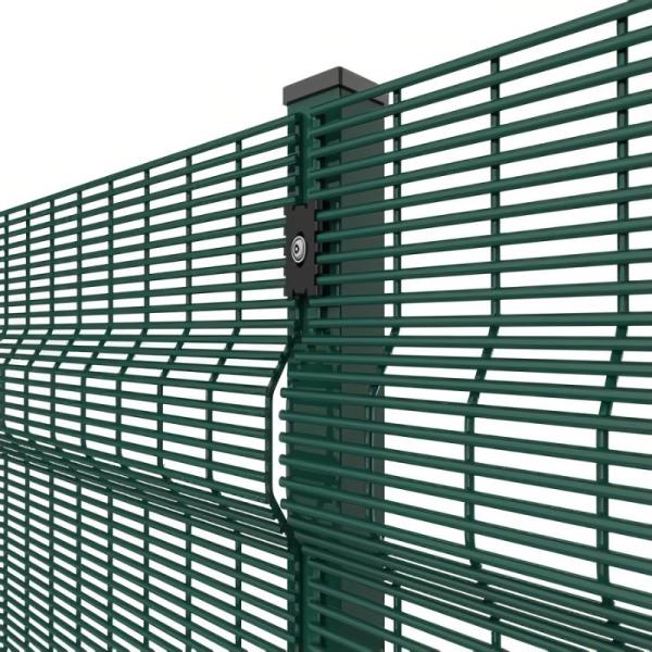 Quality High Security Green Clearvu Anti Climb Fence panels galvanized 358 Iron Garden for sale