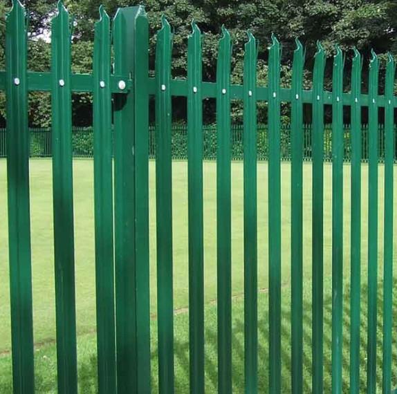 Quality Customized heavy duty palisade fence panels D straight type palisade fencing for sale