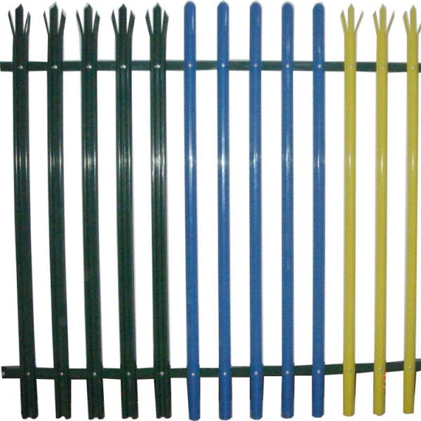 Quality Customized heavy duty palisade fence panels D and W type head top palisade fencing for sale