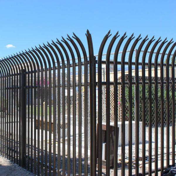 Quality Steel hot dipped Powdered Coated Pre Galvanised w pale Palisade Fencing for sale