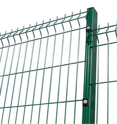 China 75 X 250mm Round Post 3d Wire Mesh Fence For Freight Yards for sale