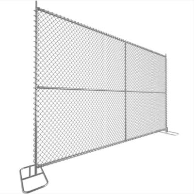 China Secure galvanized movable fence temporary chain link fence panels American temporary fence for sale