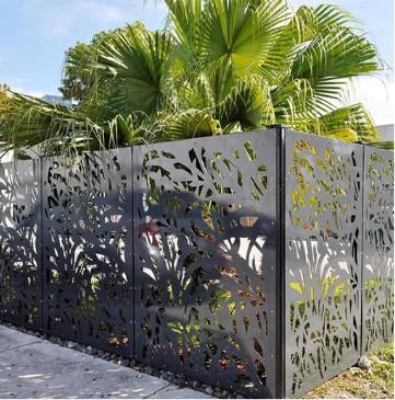Quality Fencing Panels Decorative Laser Cut Metal Outdoor Privacy Screen for sale