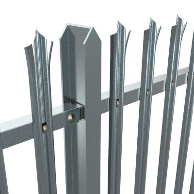 China Wholesale Easily Assembled Europe 2.4m palisade fencing / metal palisade fence for sale