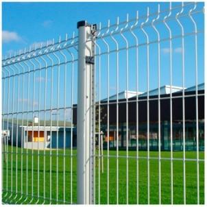 China 4mm 3d Curved Fence , Outdoor Q195 Welded Wire Mesh Fencing Pvc Coated for sale