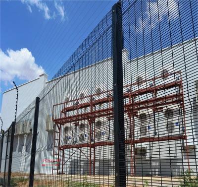 China 358 Powder coated and galvanized High security prison mesh fencing anti climb fence panel for sale