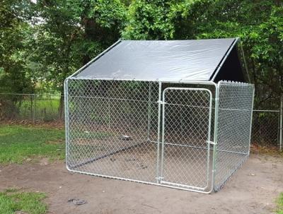 China OEM Large Chain Link Dog Run Kennel Cheap Fence Panel Animal Pet House For Sale à venda