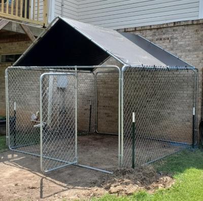 China Cheap Fence Panel Animal Pet House For Sale OEM Large Chain Link Dog Run Kennel à venda