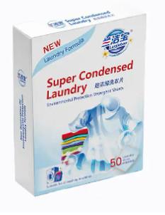 中国 Nanoscale Concentrate Odors Removing Laundry Detergent Sheets Soap Tablets 販売のため