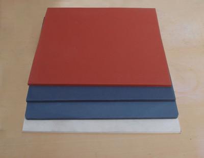 China Low Hardness Heat Press Silicone Sponge Rubber Foam Sheet red gray black for sale