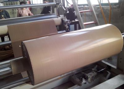 China Plain Woven PTFE Coated Fiberglass Fabric Brown Color Easy To Clean for sale