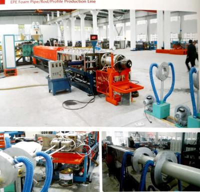 China SP-75 EPE foam pipe/rod profile production line for sale