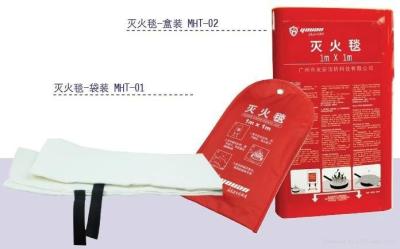 China Hitzebeständiges Fiberglas-Feuer-Decke weiches PVC-Paket-feuerverzögernde Decke zu verkaufen