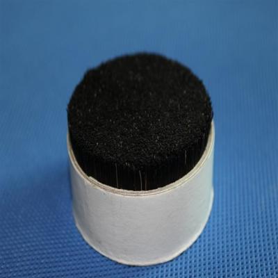 China Wild Cut Boiled Bristles Root Natural Bristle 28mm Black For Hair Brushes for sale