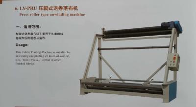 Chine Pressez le type les machines de finissage de tissu de déroulement 0 de rouleau - la vitesse 100m/Min à vendre