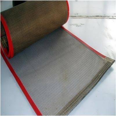 China tipo tecido liso do produto comestível de Mesh Belt do transporte do Teflon de 4*4mm à venda