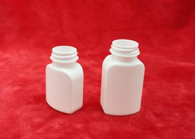 China High Density Polyethylene Empty Tablet Bottles , Square Pet Bottle For Pills Packaging for sale