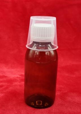 Κίνα Πλήρη καθορισμένα πλαστικά μπουκάλια της Pet, υγρά μπουκάλια χαπιών φαρμακείων συσκευασίας με την ΚΑΠ/μέτρηση του φλυτζανιού προς πώληση