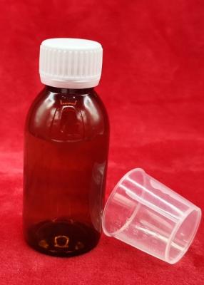 China Brown 120ml Pharmaceutical PET Bottles For Syrup Low Light Transmission  for sale