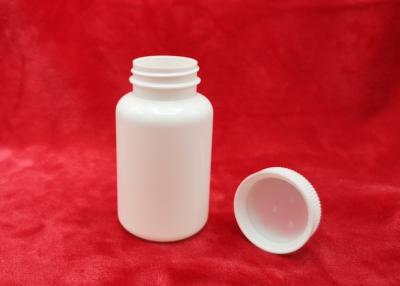 China Conjunto completo plástico das garrafas de comprimido do HDPE 150ml com cor do branco do tampão/forro à venda