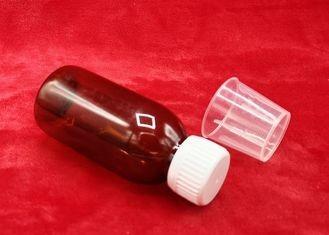 China Screw Cap Medicine Syrup Bottle , Medical Packaging 100ml Plastic Bottles  for sale