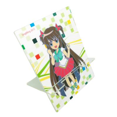 China Private Logo Anime Phone Stand With Cartoon Photo Figure CMYK Printed for sale