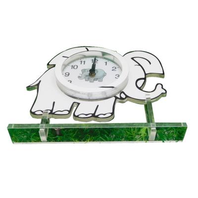 China Creative CMYK Printing Anime Alarm Clock Elephant Shaped Sweep Movement for sale