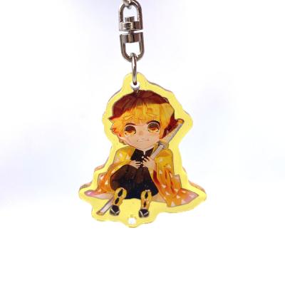 China Epoxy Glitter Translucent Anime Acrylic Keychain 20g-25g Promotional Gift for sale
