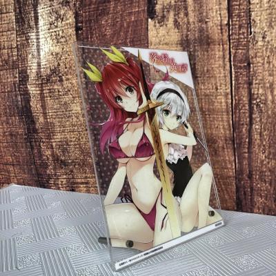 China O Anime Tabletop dos ornamento do personagem de banda desenhada figura o suporte de exposição acrílico impresso à venda