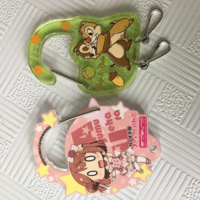 China CMYK Printed Rock Climbing Buckle Anime Small Carabiner Keychain for sale
