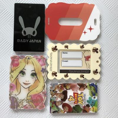 China OEM ODM Anime Luggage Tag Label Printed Photo Acrylic Cartoon Celebrity for sale