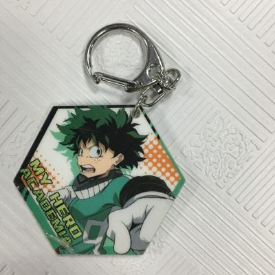 China Color Fadeless Custom Laser Cut Acrylic Keychains With Anime Figure for sale