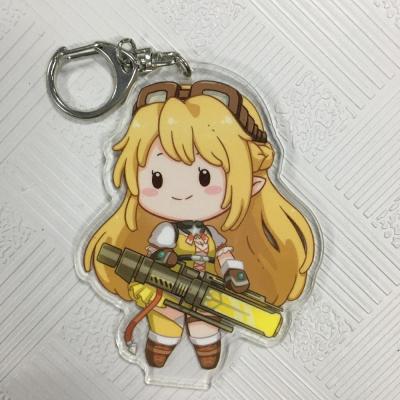 China Laser Cut Acrylic Custom Keychains Cartoon Character Printed for sale