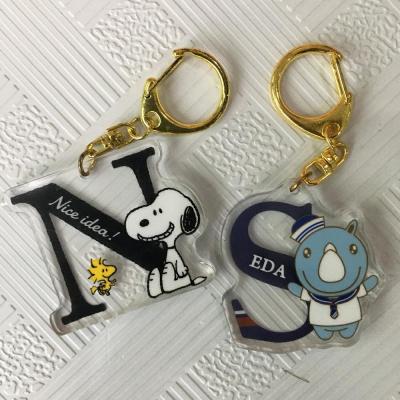 China Minimalist Personalized Acrylic Cute Purse Charms Anime Figure Shaped Christmas Gifts for sale