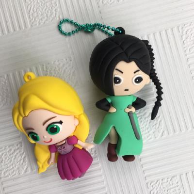 China Personalized Cute PVC Anime Figures Keychain Charm Accessories for sale