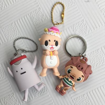China Lightweight Soft PVC Anime Figures Custom 3d Charms Embossing Printing for sale