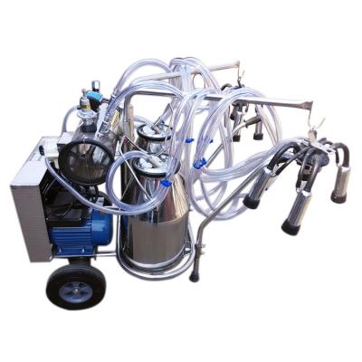 China Gas Pulsation 110V Cow Milking Machine With Electric Motor for sale