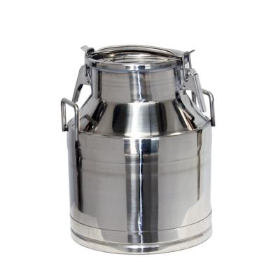 China 20 Liter Stainless Steel Milk Jug 5 Gallon Bucket Pail Handle Lid for sale