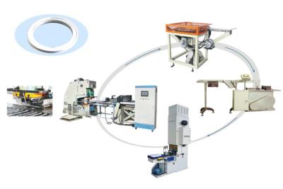 China Linha de produção de anéis metálicos de alta velocidade para latas de tinta à venda