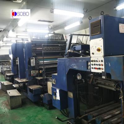 China 45inch Mailander Two Colors Printing Line High Printing Resolution Tinplate With Alcohol Damping With Feeder for sale